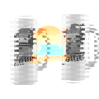 Bahamas Beach Summer Vacation Palm Trees Sunset Bahamas Funny Gifts Coffee Mug | Mazezy