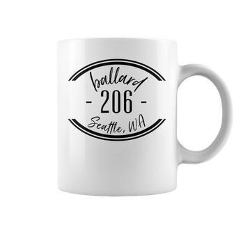 Ballard Seattle Washington 206 City Fun Pride Gift Coffee Mug | Mazezy