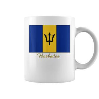 Barbados Flag Souvenir Coffee Mug | Mazezy