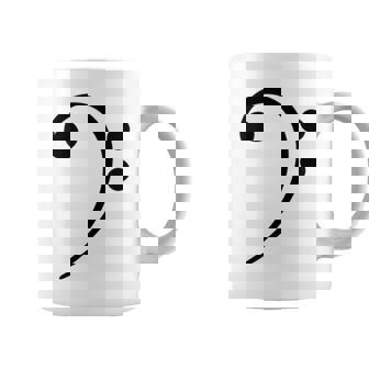 Bass Clef Music Symbol Bassist Bass Player Musical Notes Coffee Mug | Mazezy