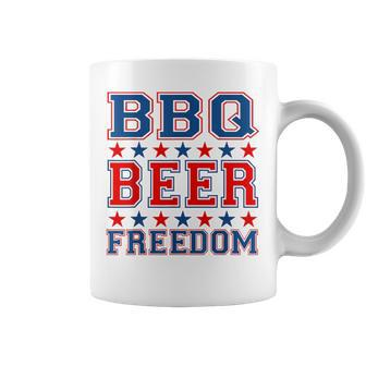 Bbq Beer Freedom America Usa Flag Party 4Th Of July Summer Beer Funny Gifts Coffee Mug | Mazezy