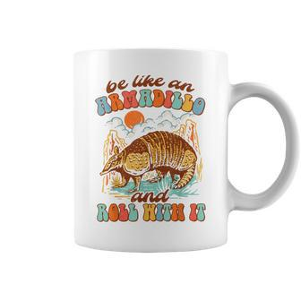 Be Like An Armadillo & Rolls With It Western Life Southern Coffee Mug | Mazezy CA