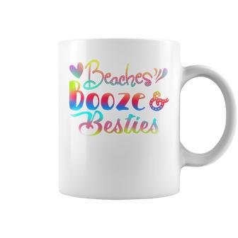 Beaches Booze And Besties Bachelorette Summer Beach Coffee Mug | Mazezy