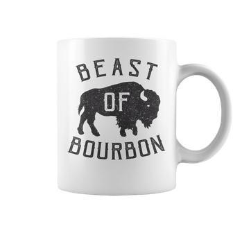 Beast Of Bourbon Drinking Whiskey Bison Buffalo Party Coffee Mug | Mazezy UK