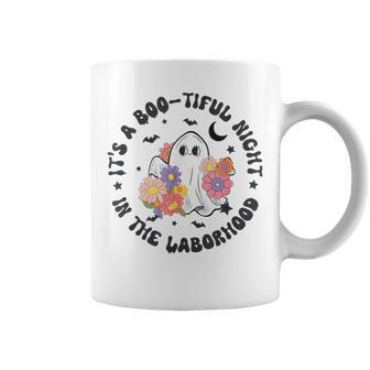 Beautiful Day Laborhood Halloween Labor And Delivery Ghost Coffee Mug - Monsterry DE