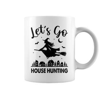 Beautiful Real Estate Witch Halloween Lets Go House Hunting Coffee Mug - Thegiftio UK