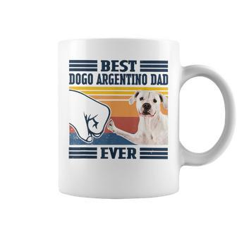 Best Dogo Argentino Dad Ever Vintage Father Day Coffee Mug | Mazezy