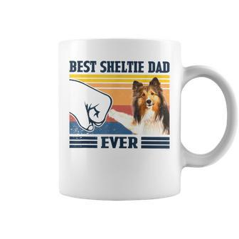 Best Shetland Sheepdog Sheltie Dad Ever Vintage Father Coffee Mug | Mazezy