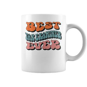 Best Tax Examiner Ever Retro Groovy Tax Examiner Squad Coffee Mug | Mazezy