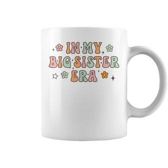 In My Big Sister Era Groovy Cute Big Sis Coffee Mug | Mazezy