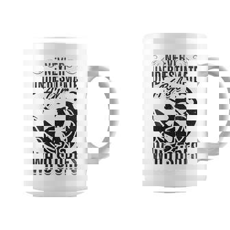 Big Wave Surfing Girls Never Underestimate A Girl Who Surfs Gift For Womens Coffee Mug - Seseable