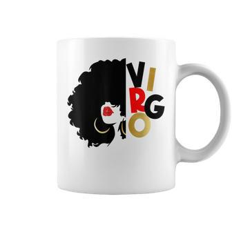 Black Birthday Melanin Girl Virgo Queen Coffee Mug | Mazezy