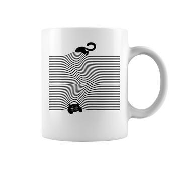 Black Cat Under The Blanket Cats Mom Cats Dad Coffee Mug | Mazezy UK