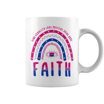 Boho Rainbow Lgbt Quote Faith Bisexual Faith Funny Gifts Coffee Mug | Mazezy