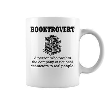 Booktrovert Definition Book Lover Bookworm Bookish Reading Gift For Womens Coffee Mug | Mazezy