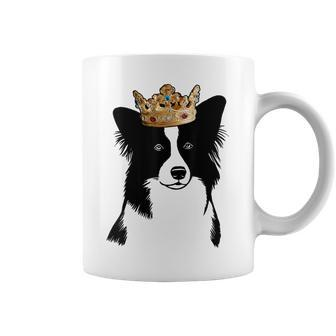 Border Collie Dog Wearing Crown Coffee Mug | Mazezy UK