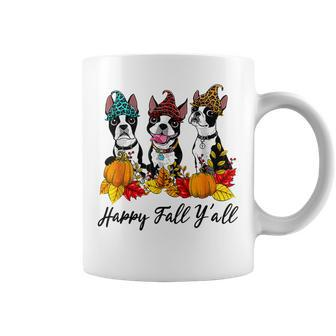 Boston Terrier Dog Lover Fall Ya'll Halloween Costume Halloween Costume Coffee Mug | Mazezy