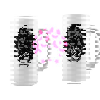 Breast Cancer Awareness Black Survivor Pink Ribbon Coffee Mug | Mazezy