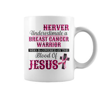 Breast Cancer Awareness Never Underestimate Breast Cancer Coffee Mug | Mazezy