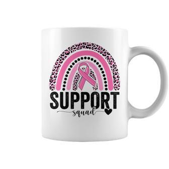 Breast Cancer Warrior Squad Ribbon Breast Cancer Awareness Coffee Mug - Monsterry