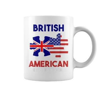 British American England Usa Pride United Kingdom America Coffee Mug | Mazezy