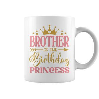 Brother Of The Birthday For Girl 1St Birthday Princess Coffee Mug - Monsterry UK