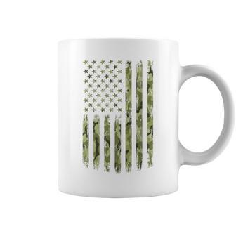 Camo American Flag Desert Green Camouflage Tactical Military Coffee Mug - Thegiftio UK