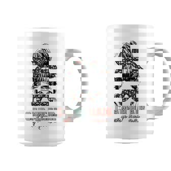 Camp Hair Dont Care Messy Bun Camping Life Camping Lovers Coffee Mug | Seseable CA