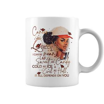 Cancer Queen Sweet As Candy Birthday Gift For Black Women Coffee Mug - Seseable