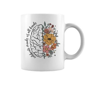 Celebrate Minds Of All Kinds Neurodiversity Autism Coffee Mug - Seseable