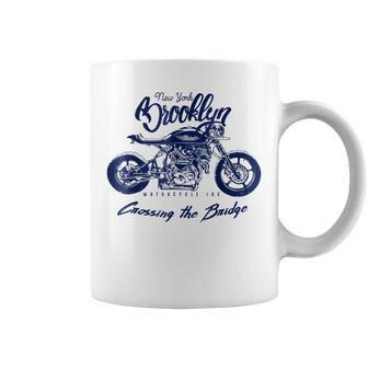 Chases | Motorcycle | Brooklyn Bridge Nyc Coffee Mug | Mazezy