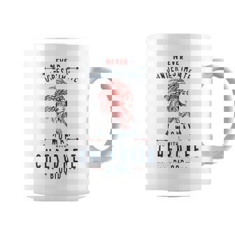 Cherokee Native American Indian Woman Never Underestimate Native American Funny Gifts Coffee Mug | Mazezy