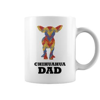 Chihuahua Dad Mexican Blanket Dog Silhouette Coffee Mug | Mazezy