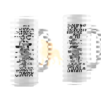 Chihuahua Womens Gifts Never Underestimate An Old Woman Coffee Mug - Seseable