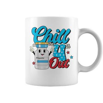 Chill The Fourth Out Retro 4Th Of July Nurse Squad Coffee Mug | Mazezy