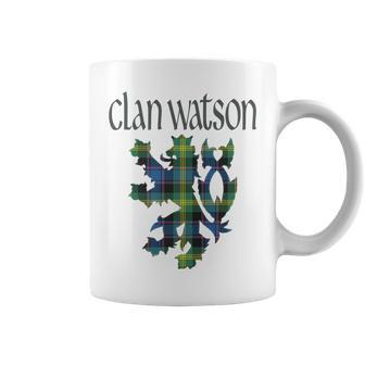 Clan Watson Tartan Scottish Family Name Scotland Pride Pride Month Funny Designs Funny Gifts Coffee Mug | Mazezy