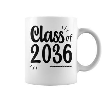 Class Of 2036 Grow With Me Handprints On Back K To 12 Coffee Mug - Seseable