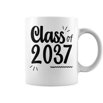 Class Of 2037 Grow With Me Handprints On Back Pre-K To 12 Coffee Mug - Seseable