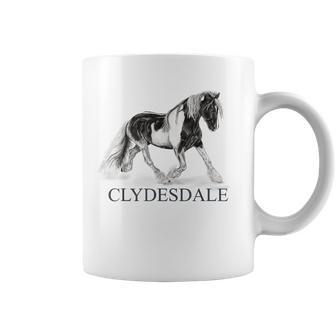 Clydesdale Equestrian Horse Lover Coffee Mug | Mazezy