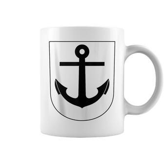 Coat Of Arms Shield Anchor Coffee Mug | Mazezy
