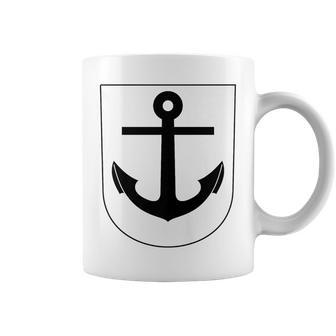 Coat Of Arms Shield Anchor Coffee Mug | Mazezy