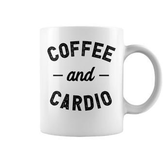 Coffee And Cardio Workout Gym Coffee Mug | Mazezy