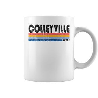 Colleyville Tx Hometown Pride Retro 70S 80S Style Coffee Mug | Mazezy