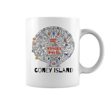 Coney Island Brooklyn New York City Ferris Wheel Coffee Mug | Mazezy