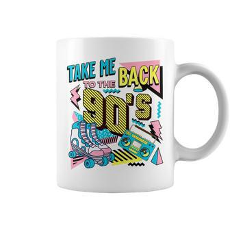 Cool Retro Vintage Colourful90s Take Me Back To The 90S 2023 90S Vintage Designs Funny Gifts Coffee Mug | Mazezy