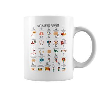 Coping Skills Alphabet School Counselor Mental Health School Coffee Mug - Seseable