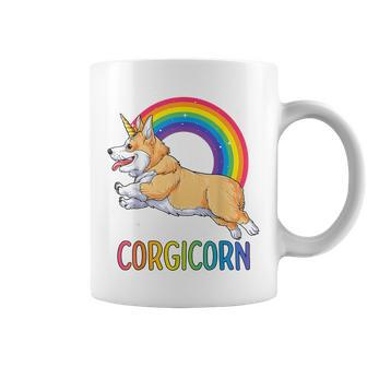 Corgicorn Corgi Unicorn T Girls Space Galaxy Rainbow Coffee Mug | Mazezy