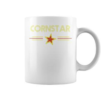Corn Star Retro 80S Cornhole Team Funny Vintage Graphic 80S Vintage Designs Funny Gifts Coffee Mug | Mazezy