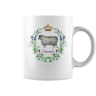 The Cotswolds England Uk Sheep Lavender Gardener's Coffee Mug | Mazezy