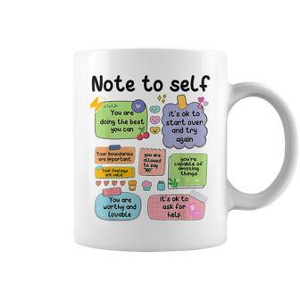 Counselor Note To Self Mental Health School Psychologist Coffee Mug - Thegiftio UK